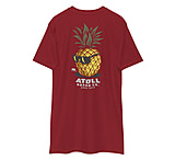 Image of Atoll Board Co Men's Heavyweight Tee with Atoll Pineapple Head Graphic - Brick Red, XL - Brick Red,XL 56211082