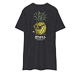 Image of Atoll Board Co Men's Heavyweight Tee with Atoll Pineapple Head Graphic - Charcoal Heather, XL - Charcoal Heather,XL 00A14E7E