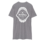 Image of Atoll Board Co Men's Heavyweight Tee With Atoll Shark Fossil Graphic - Carbon Grey, 4XL - Carbon Grey,4XL 445E6244