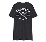Image of Atoll Board Co Men's premium heavyweight tee with Addicted to Paddle Boarding Graphic - Charcoal Heather, L - Charcoal Heather,L 7162A75D