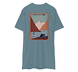 Image of Atoll Board Co Men's premium heavyweight tee with Atoll Campsite Graphic - Agave, S - Agave,S 0E35A35D