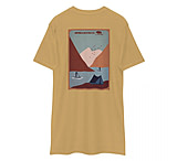 Image of Atoll Board Co Men's premium heavyweight tee with Atoll Campsite Graphic - Vintage Gold, L - Vintage Gold,L F7C7D678