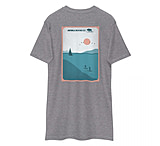Image of Atoll Board Co Men's premium heavyweight tee with Atoll Harbor Paddle Graphic - Carbon Grey, L - Carbon Grey,L A43A745A