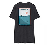 Image of Atoll Board Co Men's premium heavyweight tee with Atoll Harbor Paddle Graphic - Charcoal Heather, XL - Charcoal Heather,XL B58D7E24