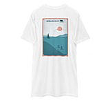 Image of Atoll Board Co Men's premium heavyweight tee with Atoll Harbor Paddle Graphic - White, L - White,L AFB1138B