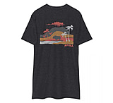 Image of Atoll Board Co Men's premium heavyweight tee with Atoll Volcano Graphic - Charcoal Heather, L - Charcoal Heather,L 1870612E