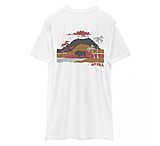 Image of Atoll Board Co Men's premium heavyweight tee with Atoll Volcano Graphic - White, L - White,L CC1494E9