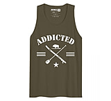 Image of Atoll Board Co Men's premium tank top with Addicted to Paddle Boarding Graphic - Military Green, 2XL - Military Green,2XL 1788E2C0