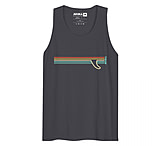 Image of Atoll Board Co Men's premium tank top with Atoll Fin Graphic - Navy, L - Navy,L BE281096