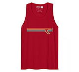 Image of Atoll Board Co Men's premium tank top with Atoll Fin Graphic - Red, S - Red,S D1031D91
