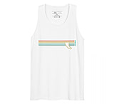 Image of Atoll Board Co Men's premium tank top with Atoll Fin Graphic - White, M - White,M A84EC328