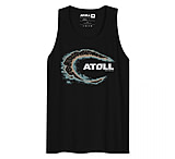 Image of Atoll Board Co Men's premium tank top with Atoll Island Graphic - Black, S - Black,S 61020386