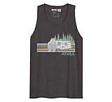 Image of Atoll Board Co Men's premium tank top with Atoll SUP Camp Graphic - Charcoal Heather, L - Charcoal Heather,L 177F44A7