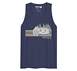 Image of Atoll Board Co Men's premium tank top with Atoll SUP Camp Graphic - Harbor Blue, 2XL - Harbor Blue,2XL 52FD9A8A