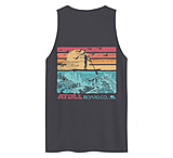 Image of Atoll Board Co Men's premium tank top with Atoll SUP Rider and Reef Graphic - Navy, L - Navy,L 5D960324
