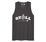 Image of Atoll Board Co Men's premium tank top with Atoll Vibes Pineapple Graphic - Charcoal Heather, L - Charcoal Heather,L A8D23F1B