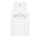 Image of Atoll Board Co Men's premium tank top with Atoll Vibes Pineapple Graphic - White, 3XL - White,3XL AADF060F