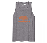 Image of Atoll Board Co Men's premium tank top with Atoll Vintage Bison Logo Graphic - Athletic Heather, L - Athletic Heather,L 75606168