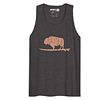 Image of Atoll Board Co Men's premium tank top with Atoll Vintage Bison Logo Graphic - Charcoal Heather, 2XL - Charcoal Heather,2XL 7C605CAD