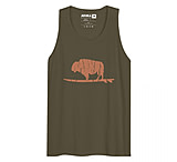 Image of Atoll Board Co Men's premium tank top with Atoll Vintage Bison Logo Graphic - Military Green, XL - Military Green,XL AB507B7A