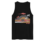 Image of Atoll Board Co Men's premium tank-top with Atoll Volcano Grapic - Black, S - Black,S 3014B0C1
