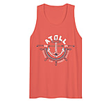 Image of Atoll Board Co Men's Tank Top with Atoll Anchor Design - Coral, S - Coral,S 477C13E1