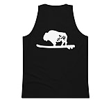 Image of Atoll Board Co Men's Tank Top with Atoll Bison Logo - Black, M - Black,M 588ECAAB