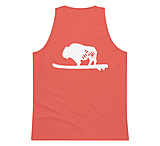 Image of Atoll Board Co Men's Tank Top with Atoll Bison Logo - Coral, M - Coral,M 16383128