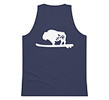 Image of Atoll Board Co Men's Tank Top with Atoll Bison Logo - Harbor Blue, M - Harbor Blue,M 1FE2BE1E