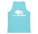 Image of Atoll Board Co Men's Tank Top with Atoll Bison Logo - Pacific Blue, S - Pacific Blue,S 8D330118