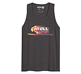 Image of Atoll Board Co Men's Tank Top With Atoll Color Shift Logo - Charcoal Heather, 3XL - Charcoal Heather,3XL 4B9C5D11