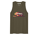 Image of Atoll Board Co Men's Tank Top With Atoll Color Shift Logo - Military Green, S - Military Green,S 87323F1E