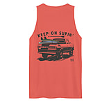 Image of Atoll Board Co Men's Tank Top with Atoll Paddle Board Truck Graphic - Coral, L - Coral,L 0CC75184
