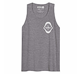 Image of Atoll Board Co Men's Tank Top with Atoll Shark Fossil Graphic - Athletic Heather, M - Athletic Heather,M 02548781