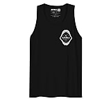 Image of Atoll Board Co Men's Tank Top with Atoll Shark Fossil Graphic - Black, M - Black,M 208EC512