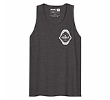 Image of Atoll Board Co Men's Tank Top with Atoll Shark Fossil Graphic - Charcoal Heather, M - Charcoal Heather,M 35F52ED0