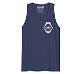 Image of Atoll Board Co Men's Tank Top with Atoll Shark Fossil Graphic - Harbor Blue, L - Harbor Blue,L 57D1A447