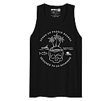 Image of Atoll Board Co Men's Tank Top with Atoll Skull Island Graphic - Black, S - Black,S D12AD0F8