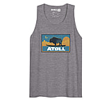 Image of Atoll Board Co Men's Tank Top with Atoll Sunset Logo Night Edition - Athletic Heather, 2XL - Athletic Heather,2XL 68A83556