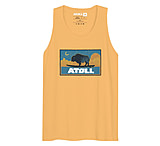 Image of Atoll Board Co Men's Tank Top with Atoll Sunset Logo Night Edition - Squash, 2XL - Squash,2XL C56A89E3