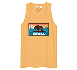 Image of Atoll Board Co Men's Tank Top with Atoll Sunset Logo Original Edition - Squash, M - Squash,M 1E727D6C