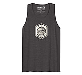 Image of Atoll Board Co Men's Tank Top with Atoll Wave Graphic - Charcoal Heather, L - Charcoal Heather,L 8758F1B2