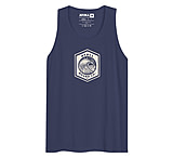 Image of Atoll Board Co Men's Tank Top with Atoll Wave Graphic - Harbor Blue, M - Harbor Blue,M E90CE35B