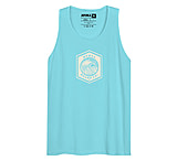 Image of Atoll Board Co Men's Tank Top with Atoll Wave Graphic - Pacific Blue, S - Pacific Blue,S 91DEAC66