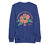 Image of Atoll Board Co Premium Crew Neck Sweatshirt with Atoll Paddle Board Island Flower Graphic - Team Royal, L - Team Royal,L F0DA0335