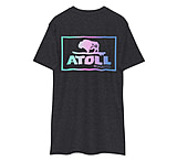 Image of Atoll Board Co Premium Heavyweight Tee with Atoll Color Blend Graphic - Charcoal Heather, L - Charcoal Heather,L 2B490D47