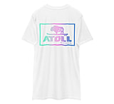 Image of Atoll Board Co Premium Heavyweight Tee with Atoll Color Blend Graphic - White, L - White,L 598F1ECE