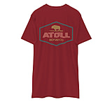 Image of Atoll Board Co Premium Heavyweight Tee with Atoll Dimond Graphic - Brick Red, L - Brick Red,L 7534776E