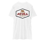 Image of Atoll Board Co Premium Heavyweight Tee with Atoll Dimond Graphic - White, L - White,L 053AD721