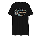 Image of Atoll Board Co Premium Heavyweight Tee with Atoll Island Graphic - Black, L - Black,L 13017EAA